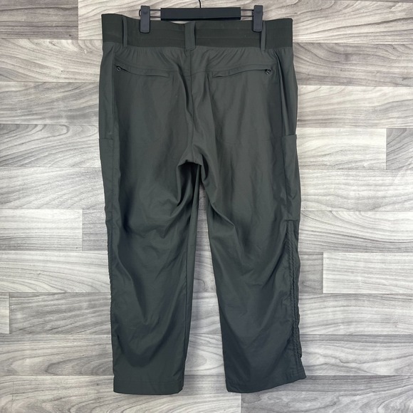 Title Nine Hiking‎ Pants Women's Size 14 Black Elastic Waist Straight Leg Preppy - Picture 12 of 16